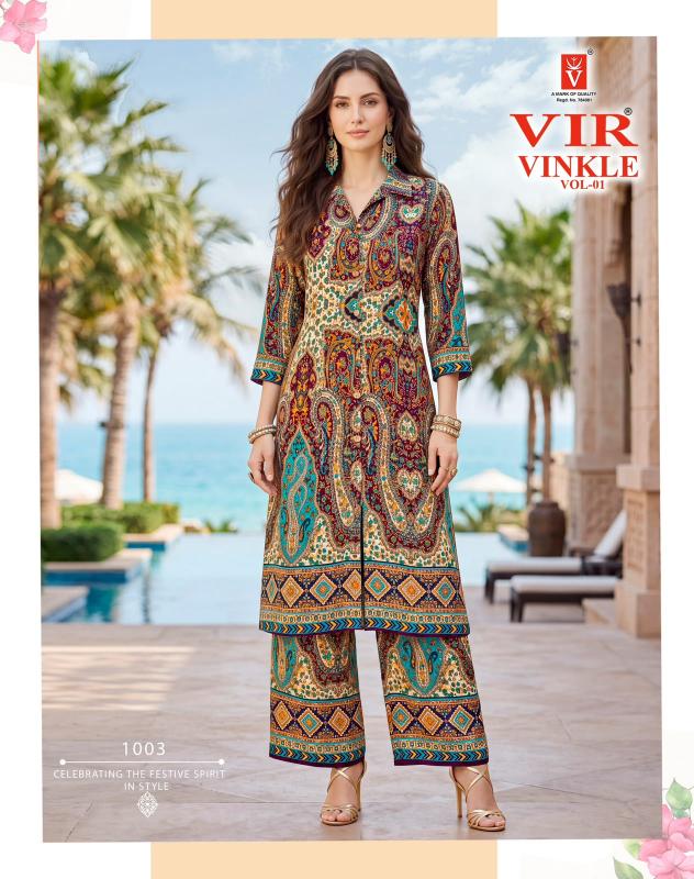 Taniksh vinkle vol 1 coord set wholesale work clothes